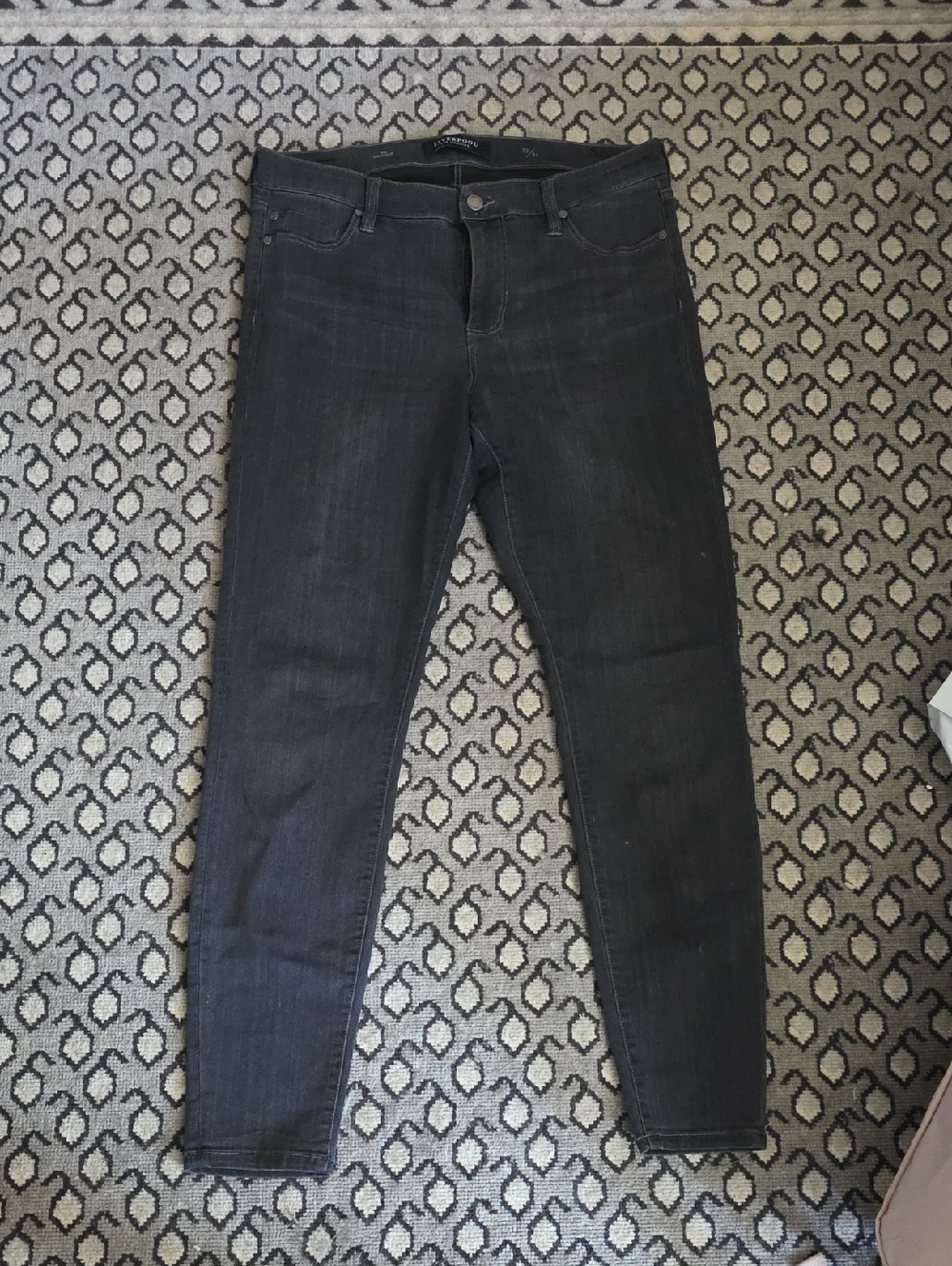 Liverpool Jeans Company Women's Skinny Jeans in Faded Black